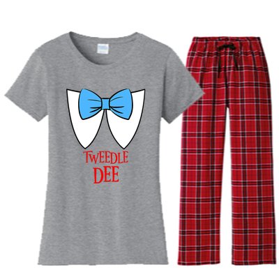 Tweedle Dee Costume Halloween Fairytale Character Women's Flannel Pajama Set