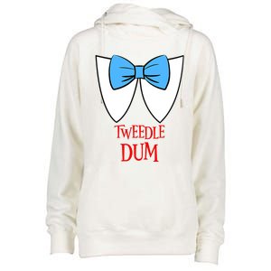 Tweedle Dum Costume Halloween Fairytale Character Womens Funnel Neck Pullover Hood