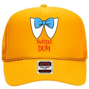 Tweedle Dum Costume Halloween Fairytale Character High Crown Mesh Back Trucker Hat