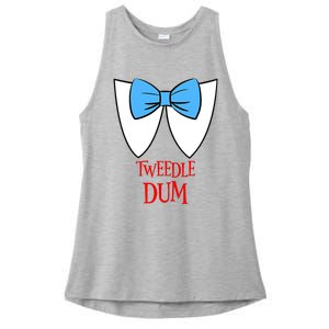 Tweedle Dum Costume Halloween Fairytale Character Ladies PosiCharge Tri-Blend Wicking Tank