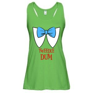 Tweedle Dum Costume Halloween Fairytale Character Ladies Essential Flowy Tank