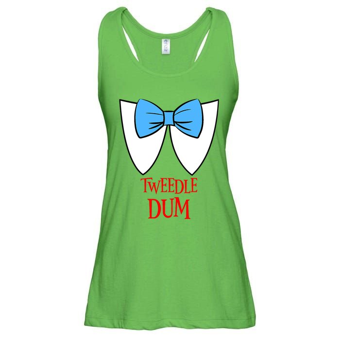 Tweedle Dum Costume Halloween Fairytale Character Ladies Essential Flowy Tank