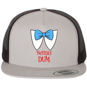 Tweedle Dum Costume Halloween Fairytale Character Flat Bill Trucker Hat