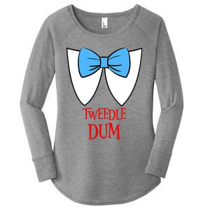 Tweedle Dum Costume Halloween Fairytale Character Women's Perfect Tri Tunic Long Sleeve Shirt