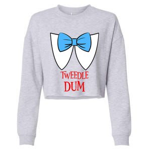 Tweedle Dum Costume Halloween Fairytale Character Cropped Pullover Crew