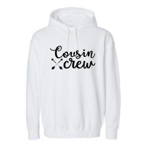 Thanksgiving Dinner Cousin Crew Gift Thanksgiving Cute Gift Garment-Dyed Fleece Hoodie