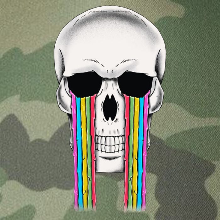 Tear Drop Crying Sad Rainbow Skull Drip Legacy Tie Dye Trucker Hat