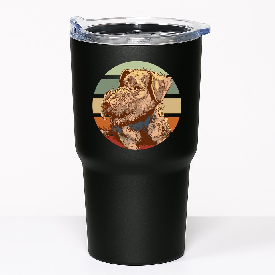 Terrier Dog Cute Sunset Tumbler