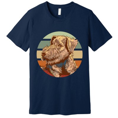 Terrier Dog Cute Sunset Premium T-Shirt