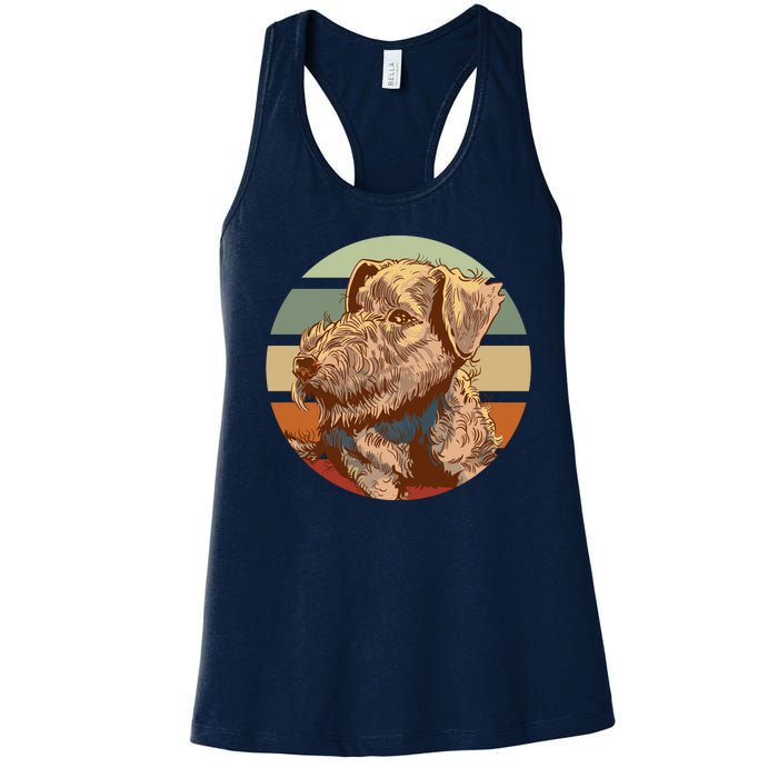 Terrier Dog Cute Sunset Women's Racerback Tank