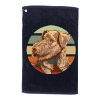 Terrier Dog Cute Sunset Platinum Collection Golf Towel