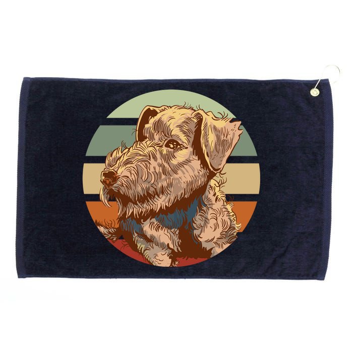 Terrier Dog Cute Sunset Grommeted Golf Towel