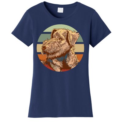 Terrier Dog Cute Sunset Women's T-Shirt