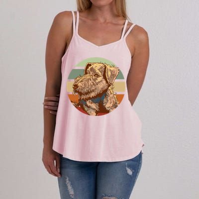 Terrier Dog Cute Sunset Women's Strappy Tank