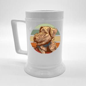 Terrier Dog Cute Sunset Beer Stein