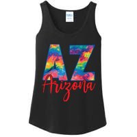 Tie Dye Colorful Heart Arizona State Gift Ladies Essential Tank