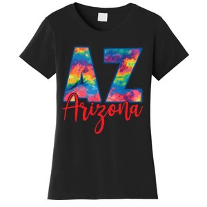 Tie Dye Colorful Heart Arizona State Gift Women's T-Shirt