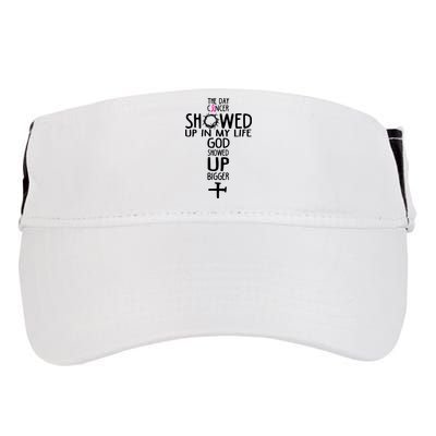 The Day Cancer Showed Up In My Lift God Showed Up Bigger Faith Adult Drive Performance Visor