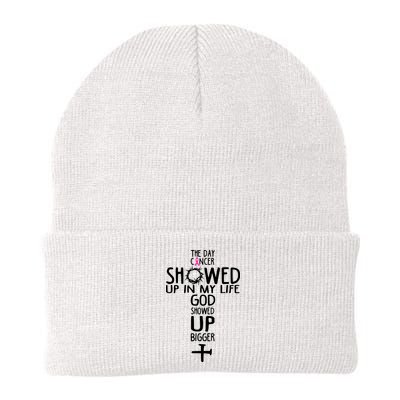The Day Cancer Showed Up In My Lift God Showed Up Bigger Faith Beanie