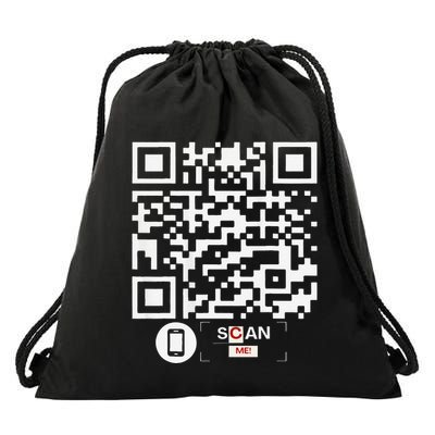 Trump Dancing Codefunny Qr Scan Drawstring Bag
