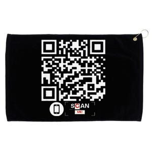 Trump Dancing Codefunny Qr Scan Grommeted Golf Towel