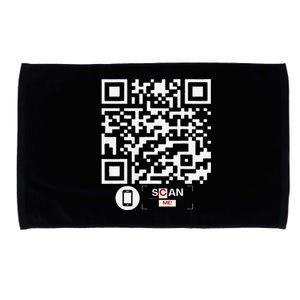 Trump Dancing Codefunny Qr Scan Microfiber Hand Towel