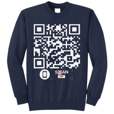 Trump Dancing Codefunny Qr Scan Sweatshirt