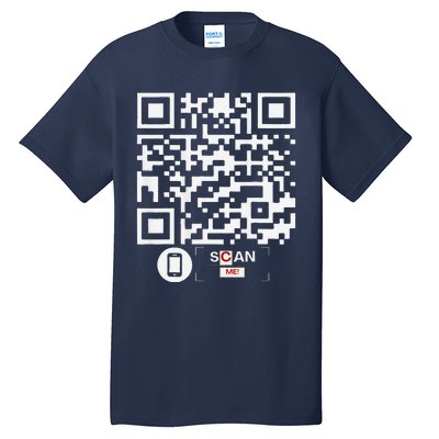 Trump Dancing Codefunny Qr Scan Tall T-Shirt