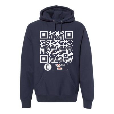 Trump Dancing Codefunny Qr Scan Premium Hoodie