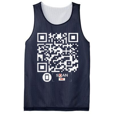 Trump Dancing Codefunny Qr Scan Mesh Reversible Basketball Jersey Tank