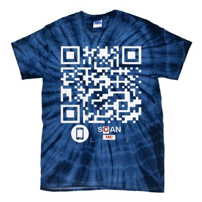 Trump Dancing Codefunny Qr Scan Tie-Dye T-Shirt