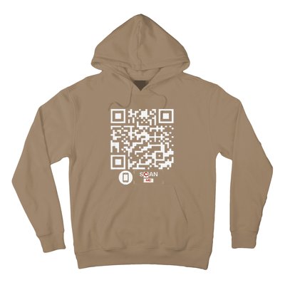 Trump Dancing Codefunny Qr Scan Hoodie