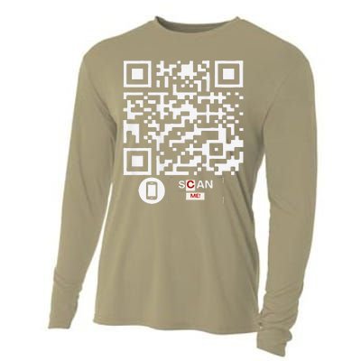 Trump Dancing Codefunny Qr Scan Cooling Performance Long Sleeve Crew