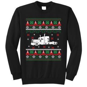 Truck Driver Christmas Ugly Sweater Trucker Sweatshirt