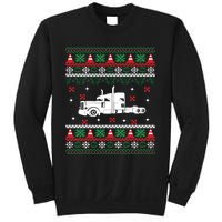 Truck Driver Christmas Ugly Sweater Trucker Sweatshirt