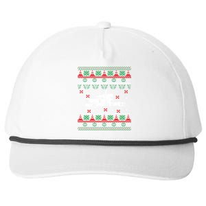 Truck Driver Christmas Ugly Sweater Trucker Snapback Five-Panel Rope Hat