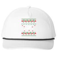 Truck Driver Christmas Ugly Sweater Trucker Snapback Five-Panel Rope Hat