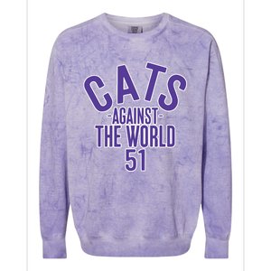 Tone Deaf Cats Against The World Colorblast Crewneck Sweatshirt