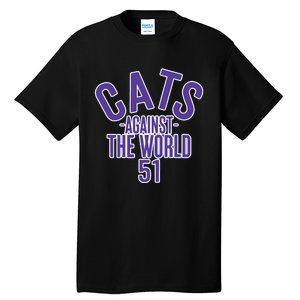 Tone Deaf Cats Against The World Tall T-Shirt