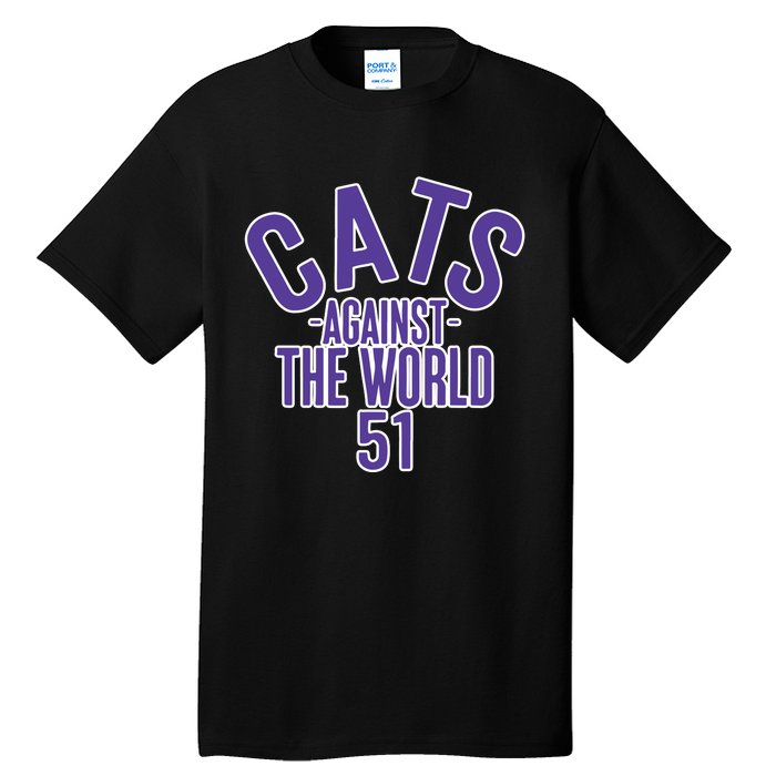 Tone Deaf Cats Against The World Tall T-Shirt