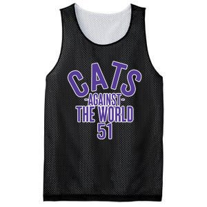 Tone Deaf Cats Against The World Mesh Reversible Basketball Jersey Tank