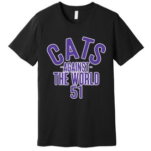 Tone Deaf Cats Against The World Premium T-Shirt