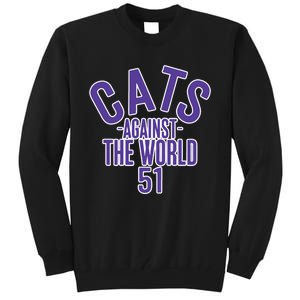 Tone Deaf Cats Against The World Tall Sweatshirt