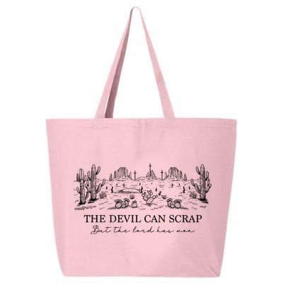 The Devil Can Scrap But The Lord Has Won Western 25L Jumbo Tote