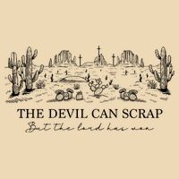 The Devil Can Scrap But The Lord Has Won Western Drawstring Bag