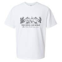 The Devil Can Scrap But The Lord Has Won Western Sueded Cloud Jersey T-Shirt