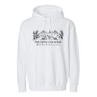 The Devil Can Scrap But The Lord Has Won Western Garment-Dyed Fleece Hoodie