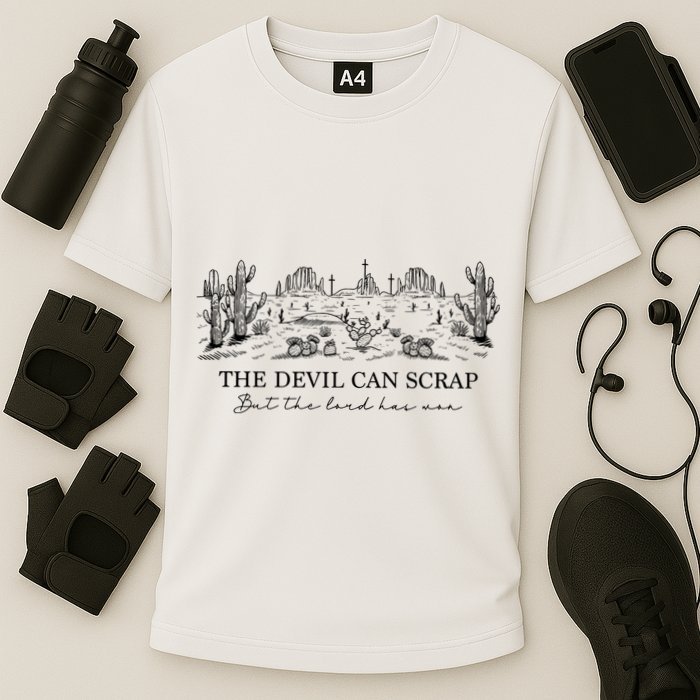 The Devil Can Scrap But The Lord Has Won Western Performance Shirt