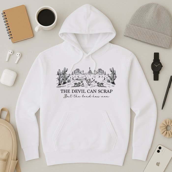 The Devil Can Scrap But The Lord Has Won Western Hoodie