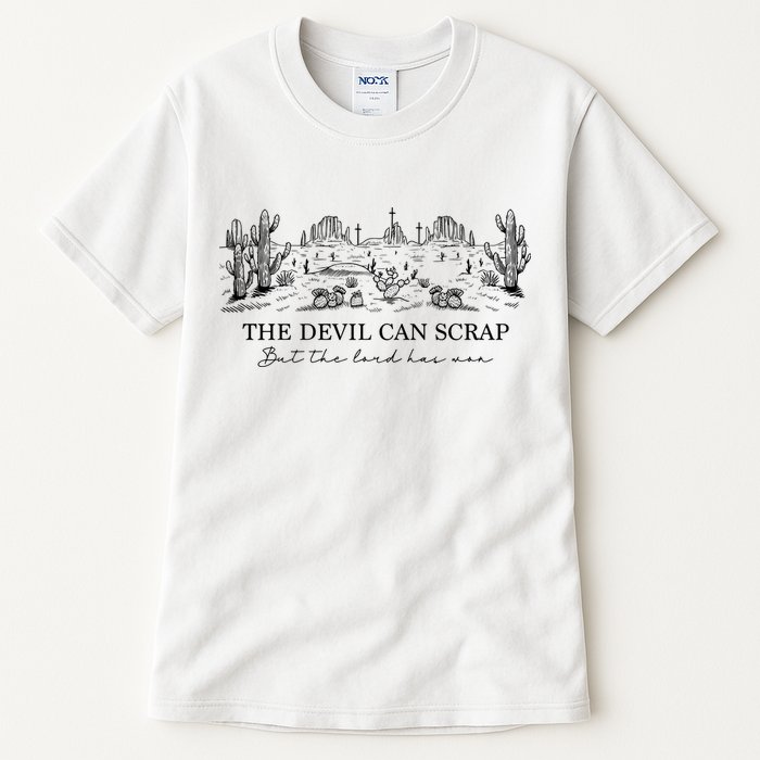 The Devil Can Scrap But The Lord Has Won Western Tall T-Shirt